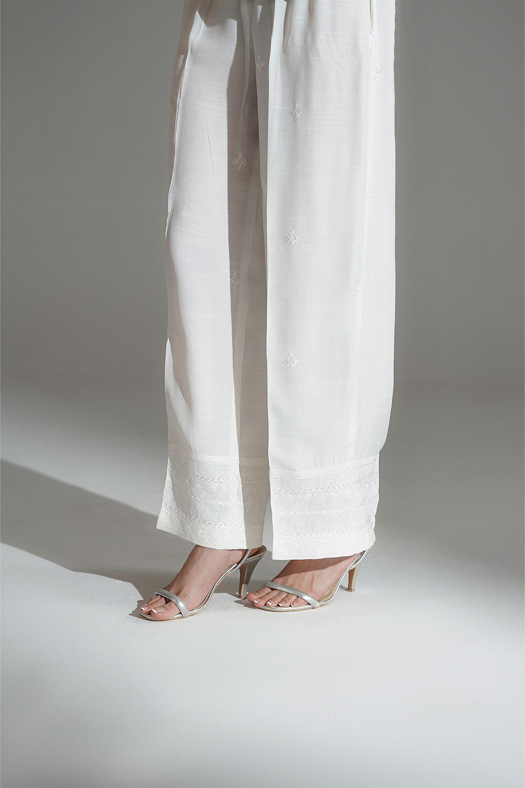 1 Piece Raw Silk Embroidered Culottes (FB0019)