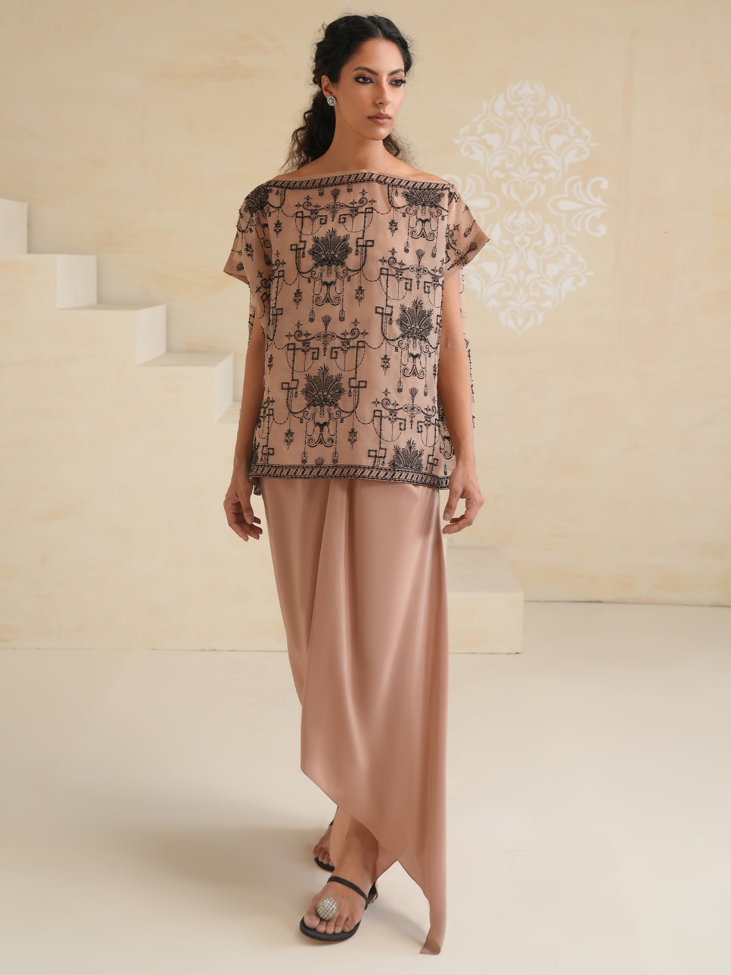 OFF SHOULDER & PINCHED SKIRToff-shoulder-pinched-skirt-1