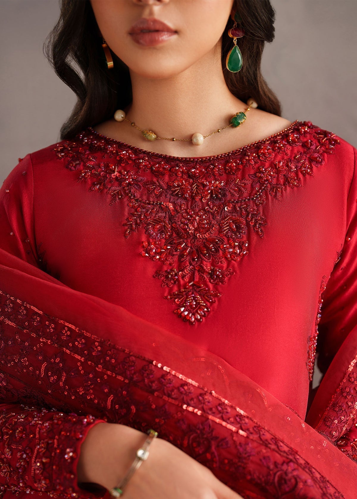 Aina Style — Mairaz Red Sharara