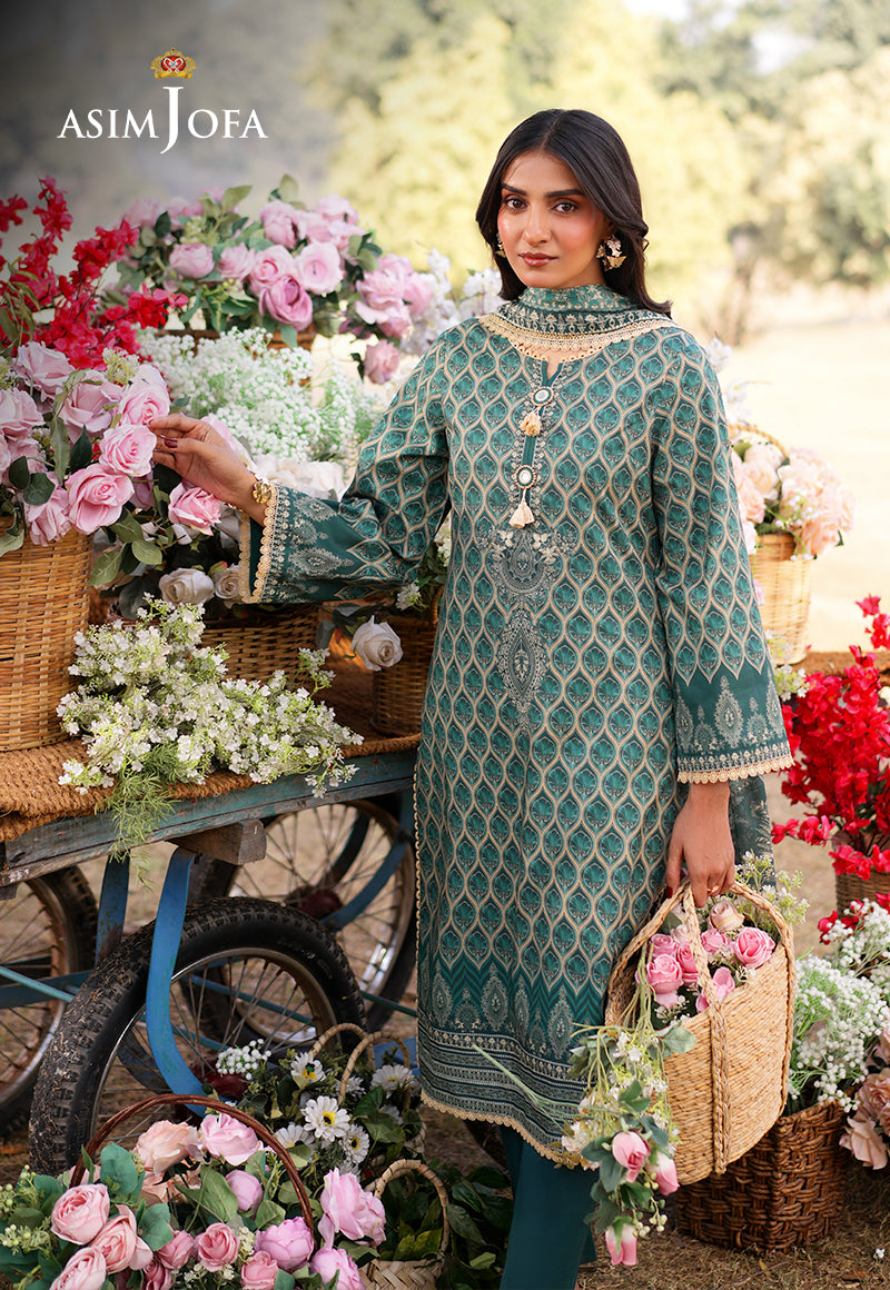 AJUUB-04 Printed Lawn 3 Pcs