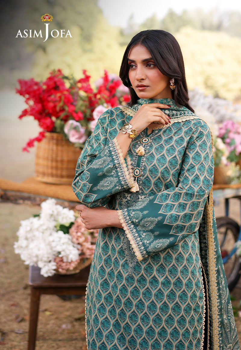 AJUUB-04 Printed Lawn 3 Pcs
