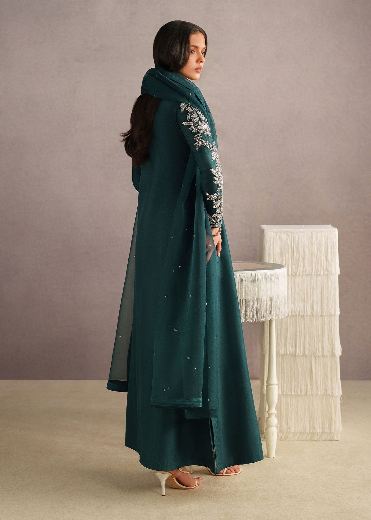 Inara Style — Mairaz Teal Green Three-Piece Suit