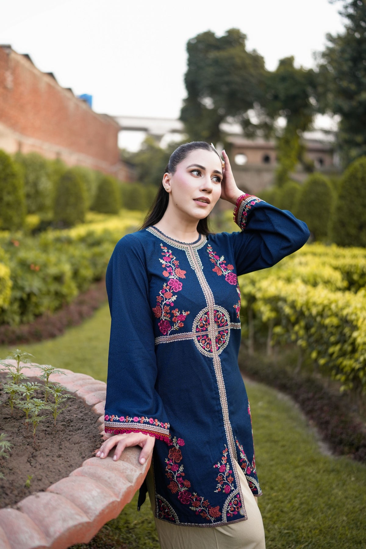 Aneelas Karandi Embroidered Shirt Trouser 2pc [KR-26-07]