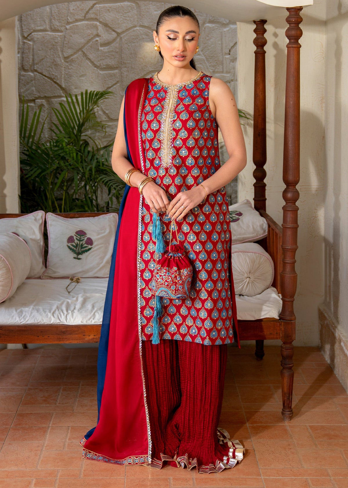 Crimson Elegance - Ready To Ship