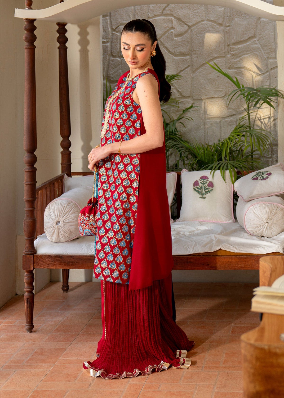 Crimson Elegance - Ready To Ship