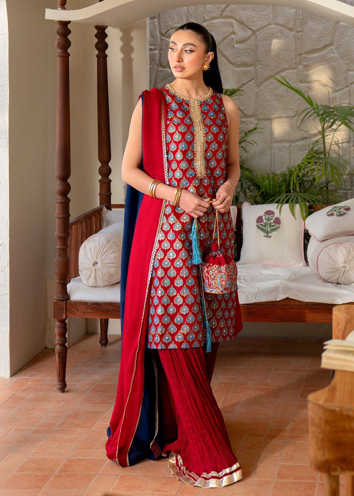 Crimson Elegance - Ready To Ship