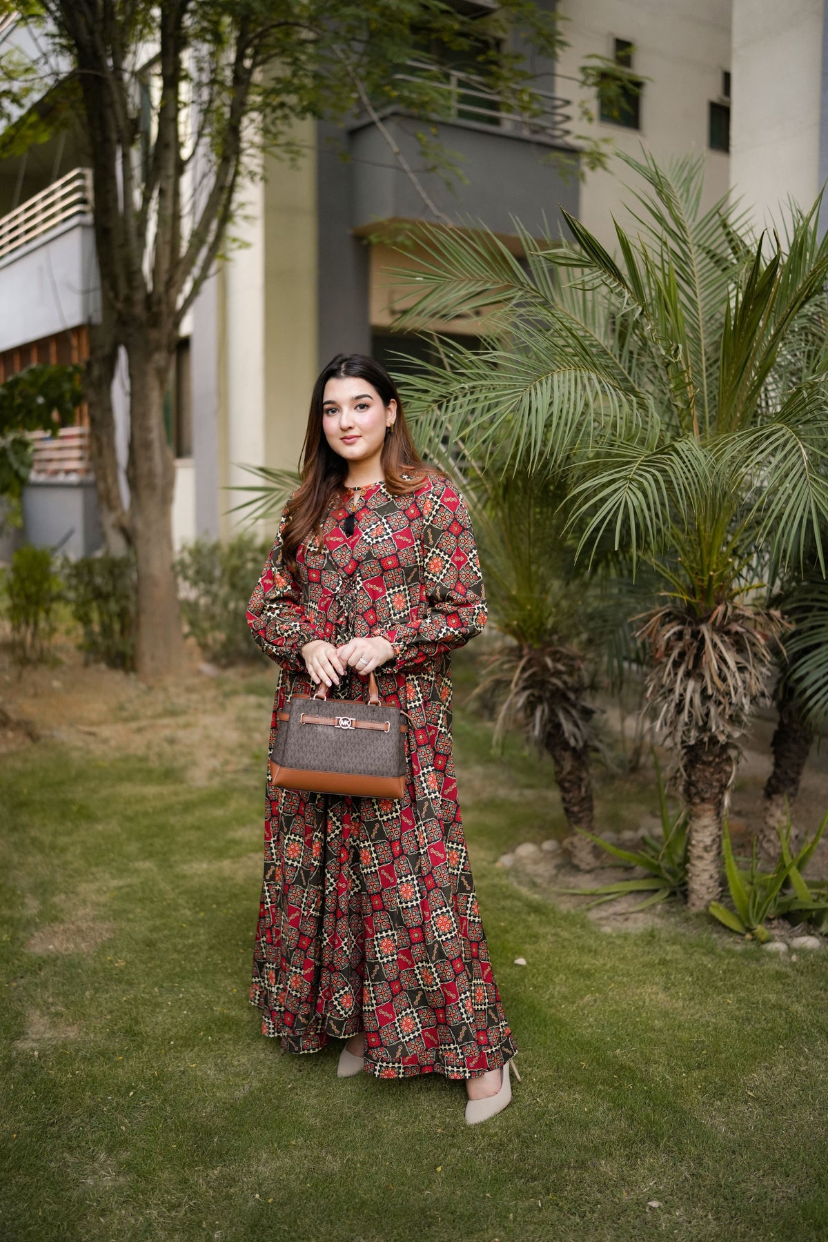 Aneelas Viscose Printed Frock 2pc [VC-26-31] [Dispatch Time 2 Months]