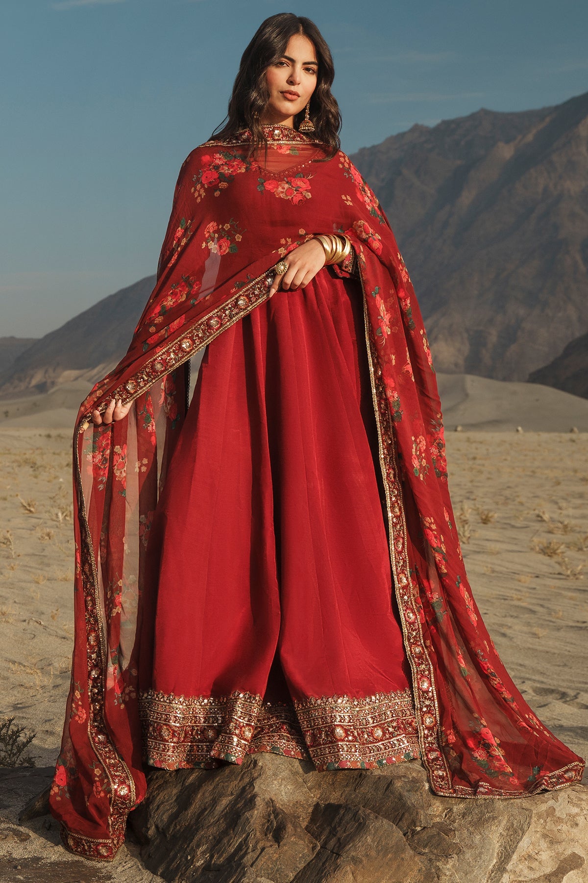 3 Pcs Stitched Raw Silk Pishwas CMA-6-430-Mehroon