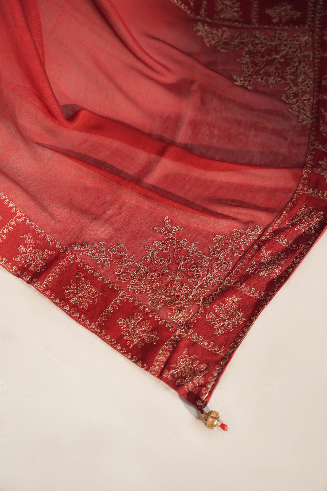 1 Piece Khaddi Net Embroidered Shawl (FH0033)