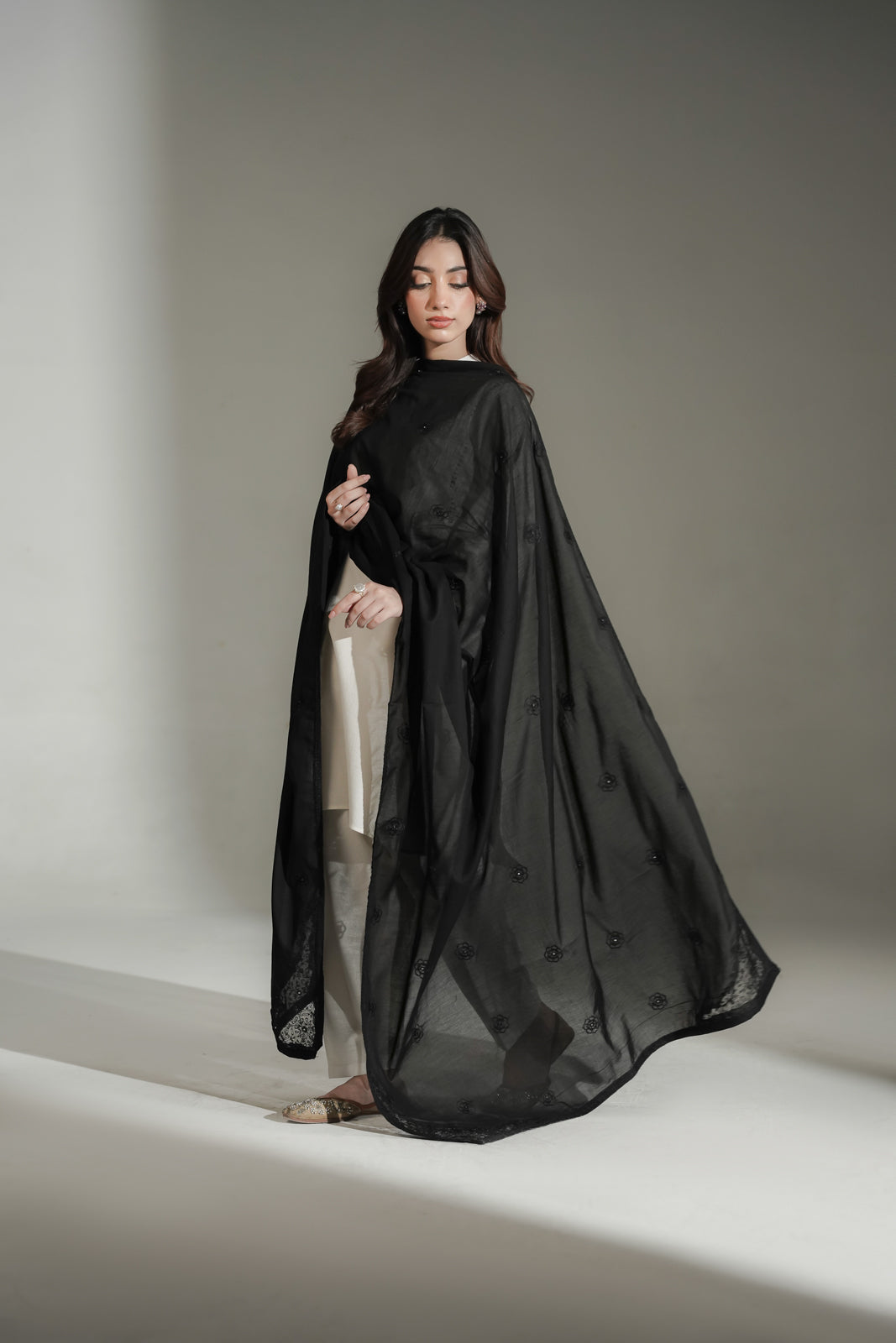 1 Piece Lawn Embroidered Shawl (CH0084)