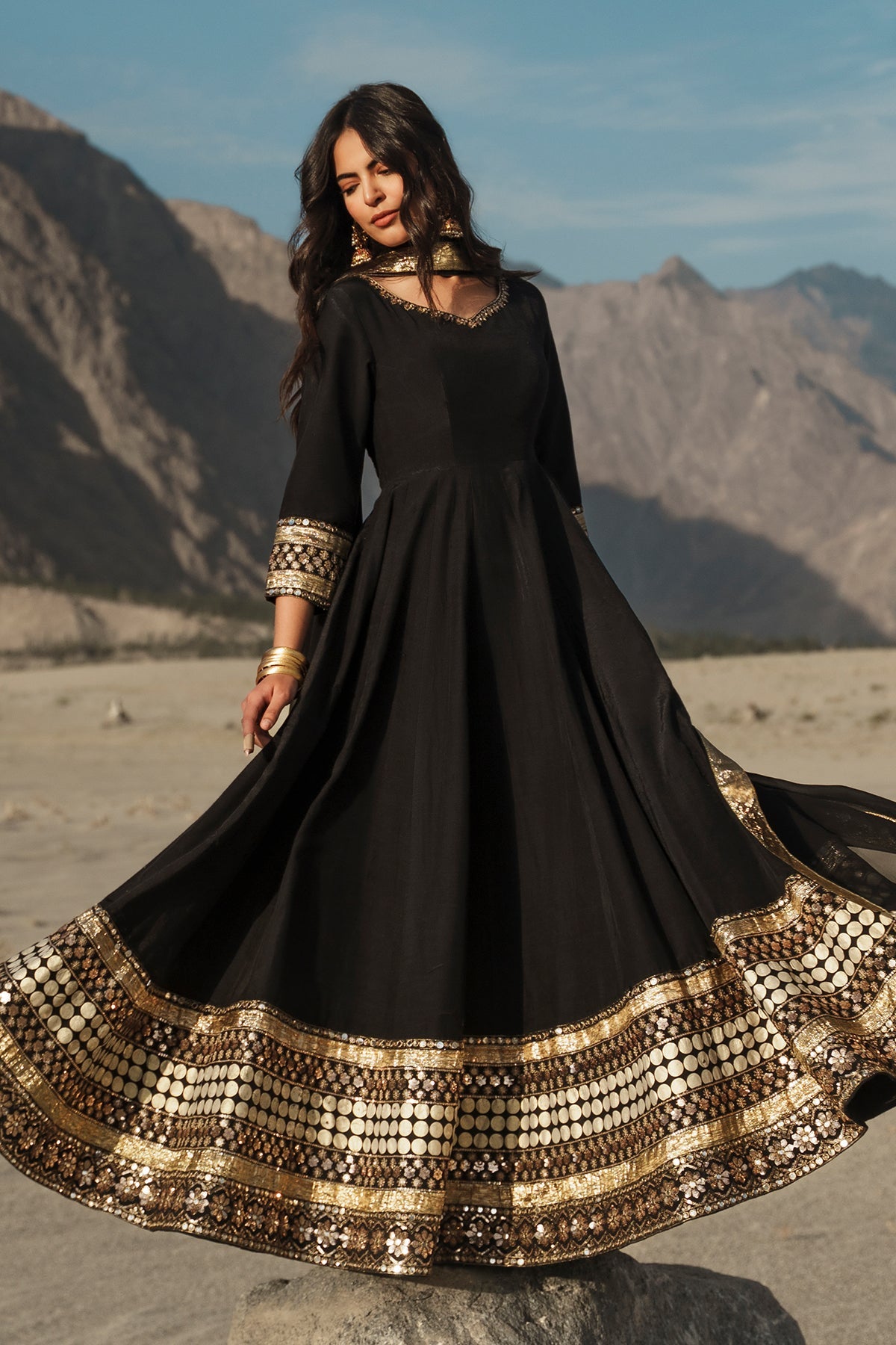 3 Pcs Stitched Raw Silk Pishwas CMA-6-467