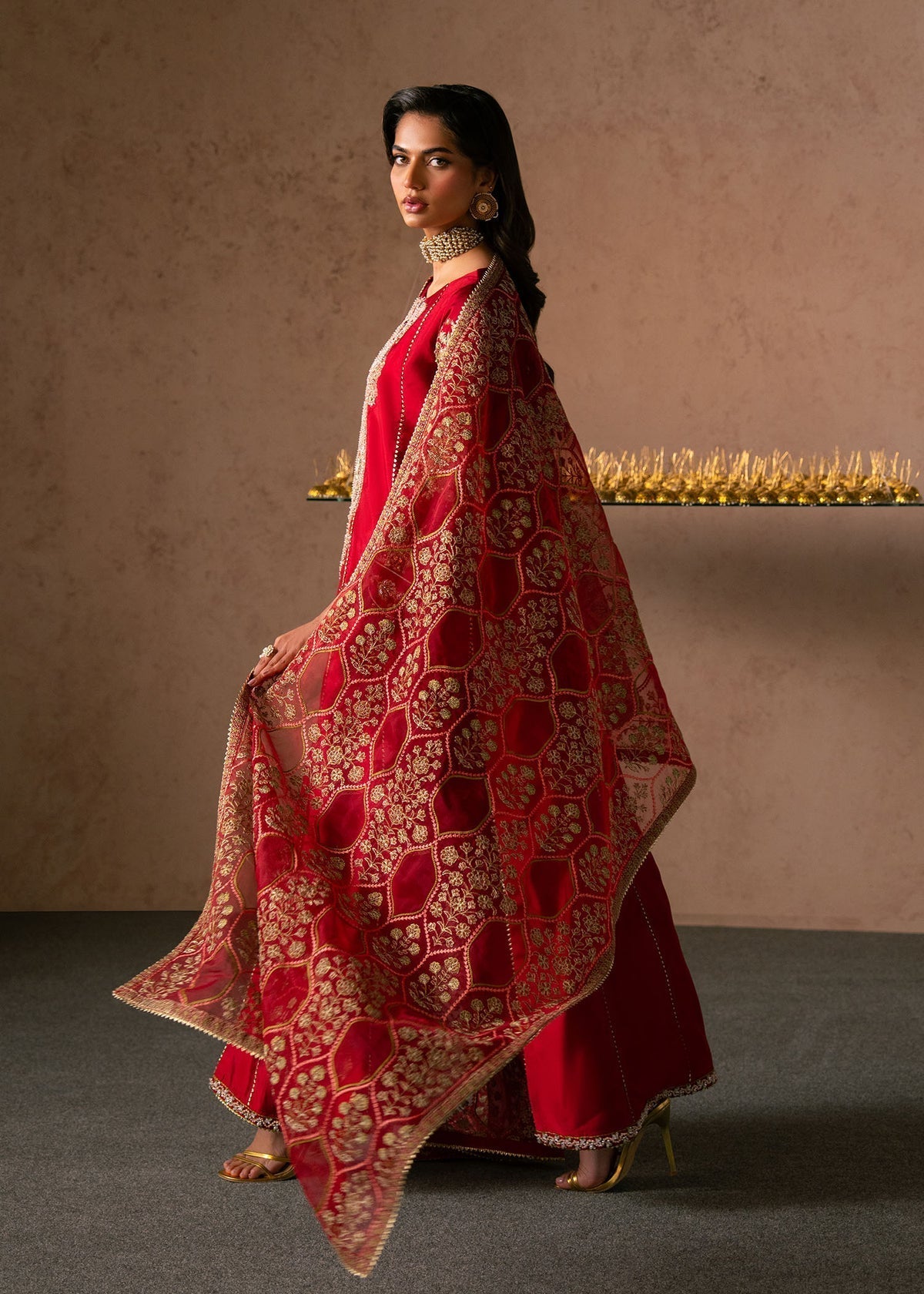 Lyra Style — Mairaz Deep Red Three-Piece Suit