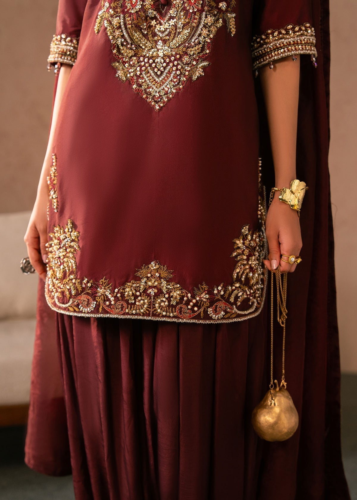 Siena Style — Mairaz Deep Wine Three-Piece Suit