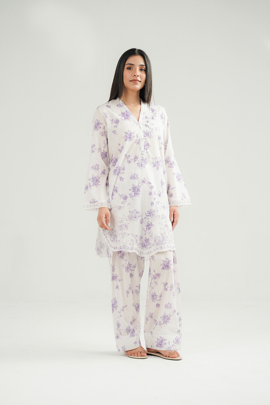 2 Piece Printed Lawn Embroidered Suit (CP0427)