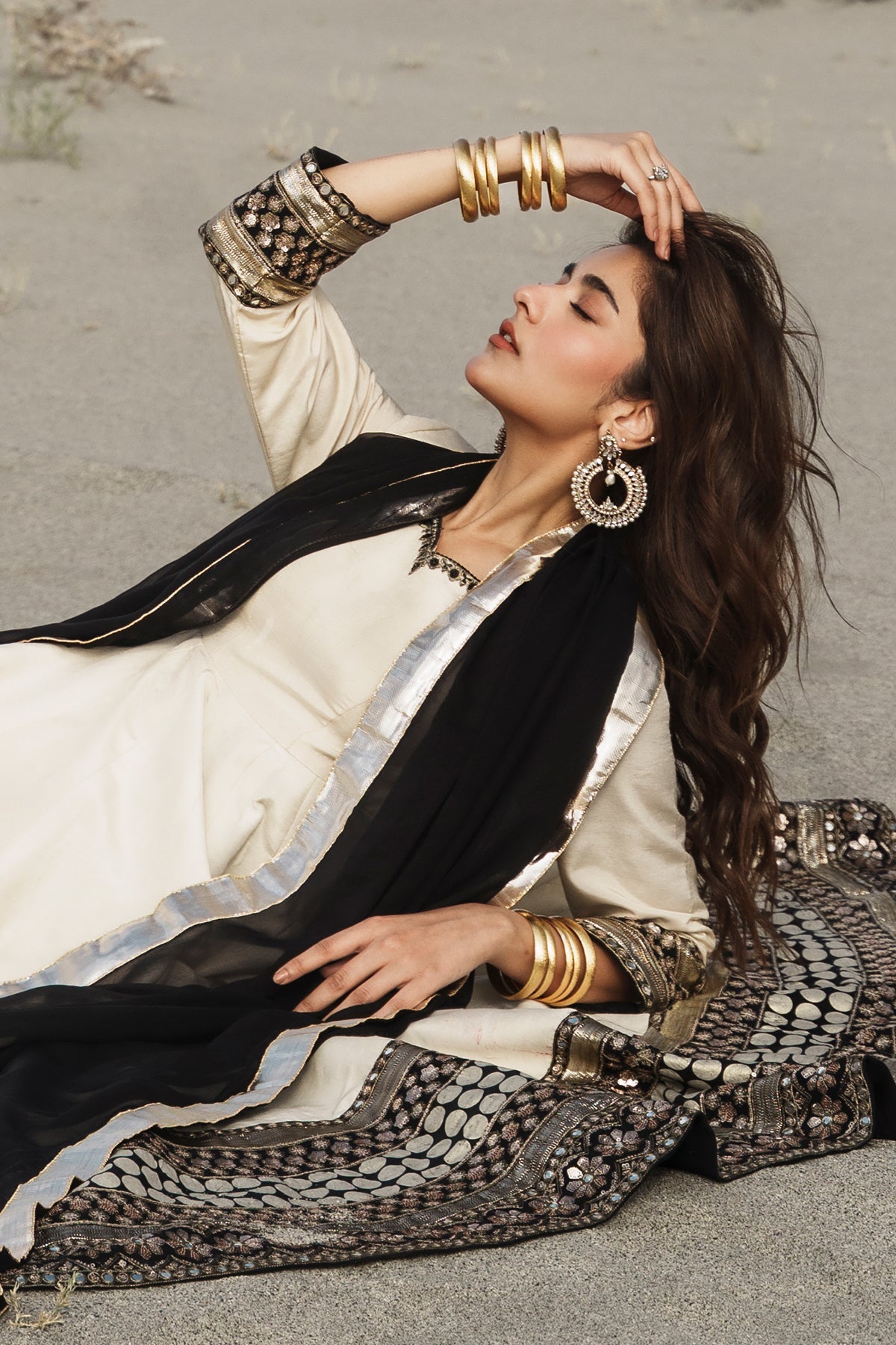 3 Pcs Stitched Raw Silk Pishwas CMA-6-468
