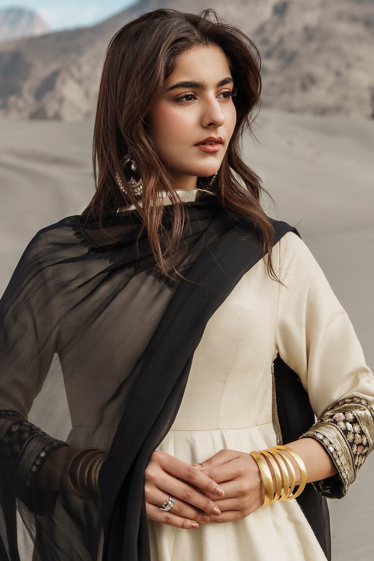 3 Pcs Stitched Raw Silk Pishwas CMA-6-468