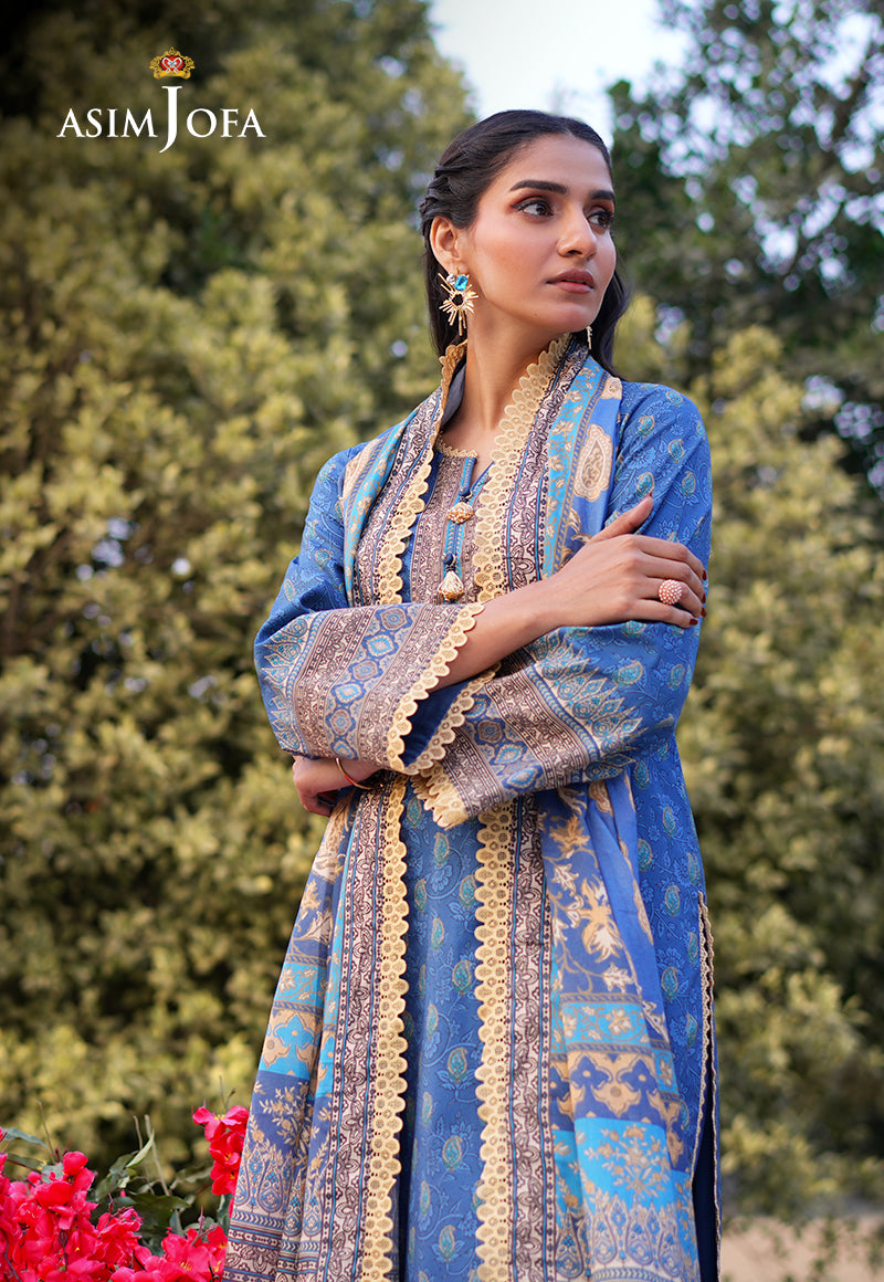 AJUUB-03 Printed Lawn 3 Pcs