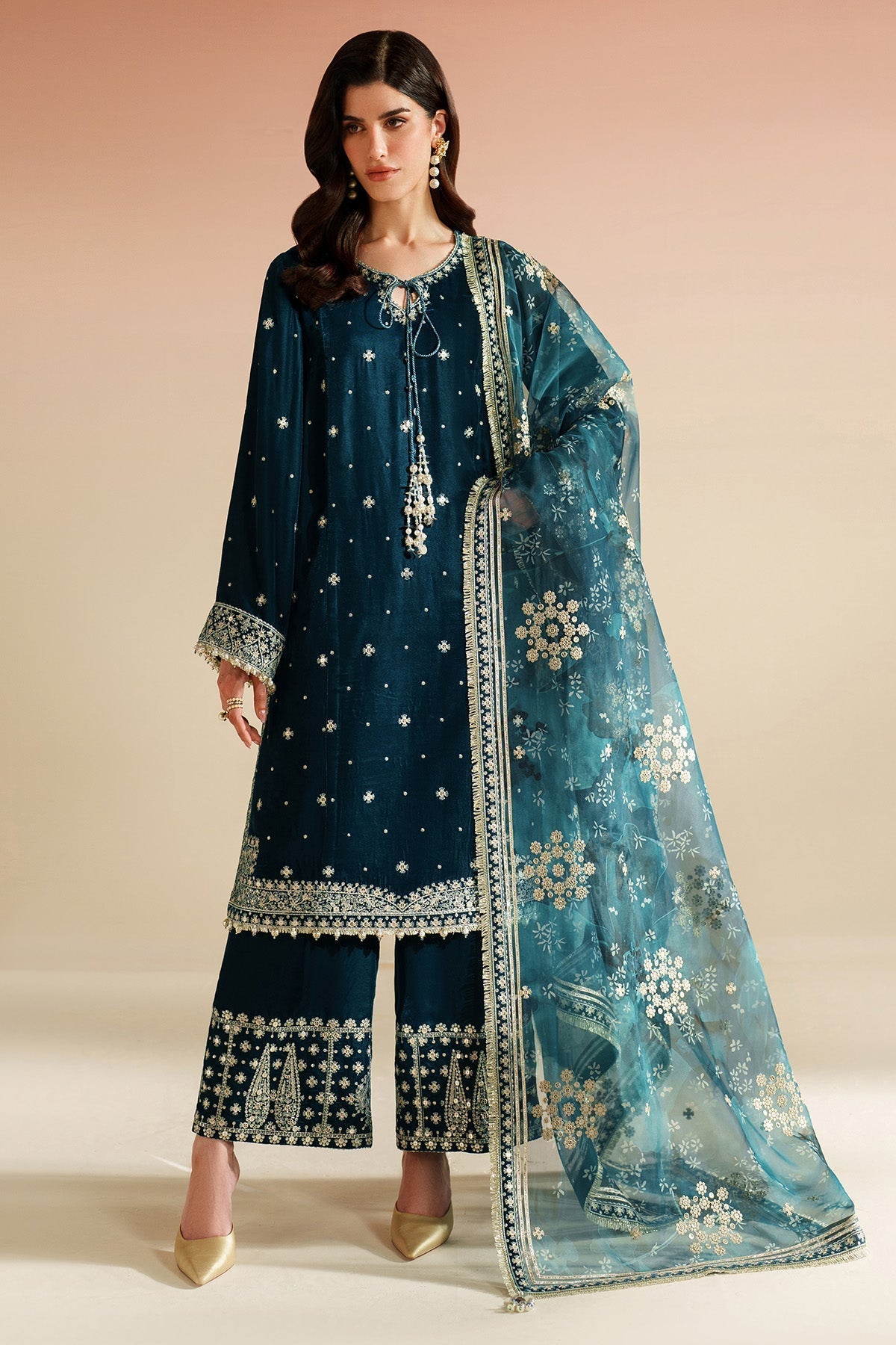 Mairaz Embroidered Velvet Suit — VVF D-2