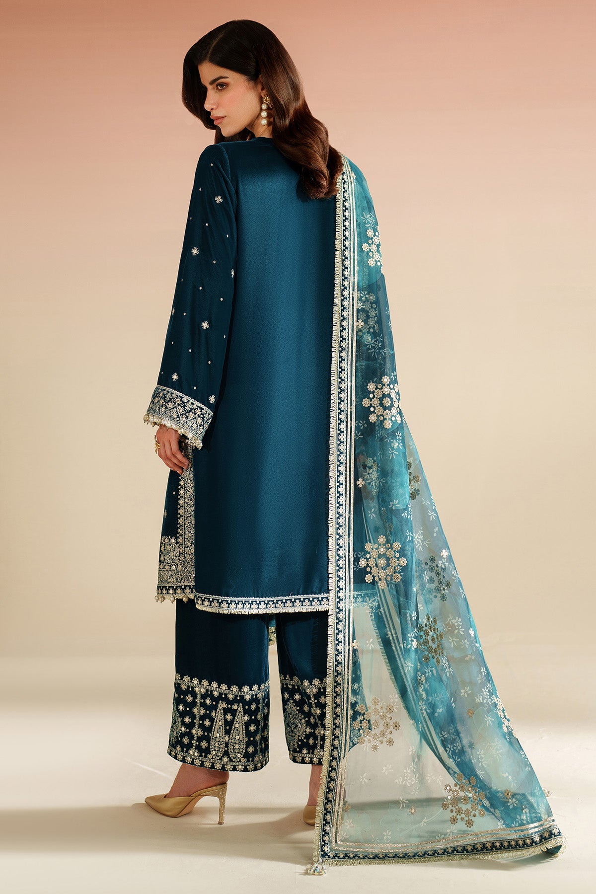 Embroidered Velvet Formal Vvf D-2
