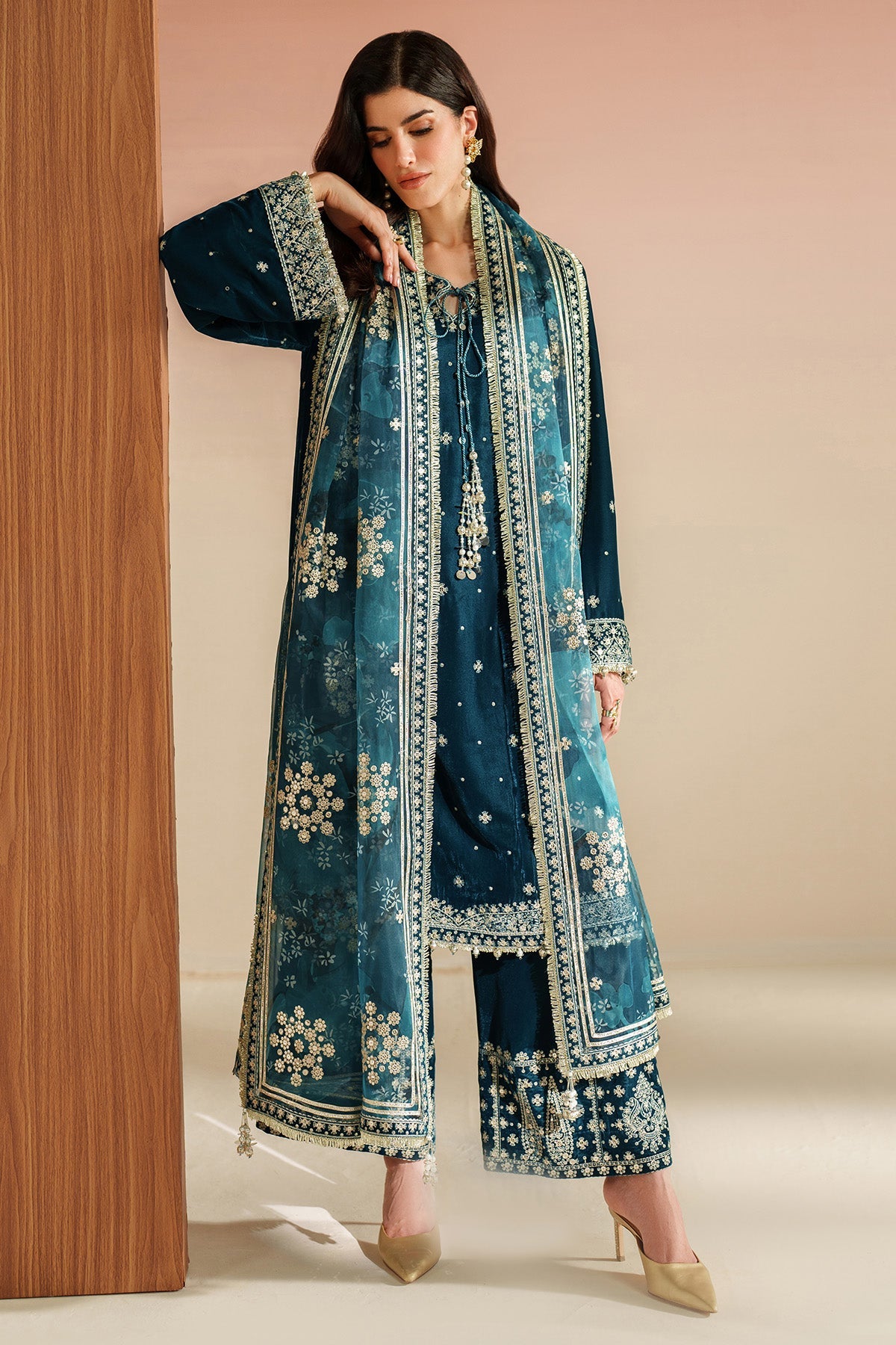 Embroidered Velvet Formal Vvf D-2
