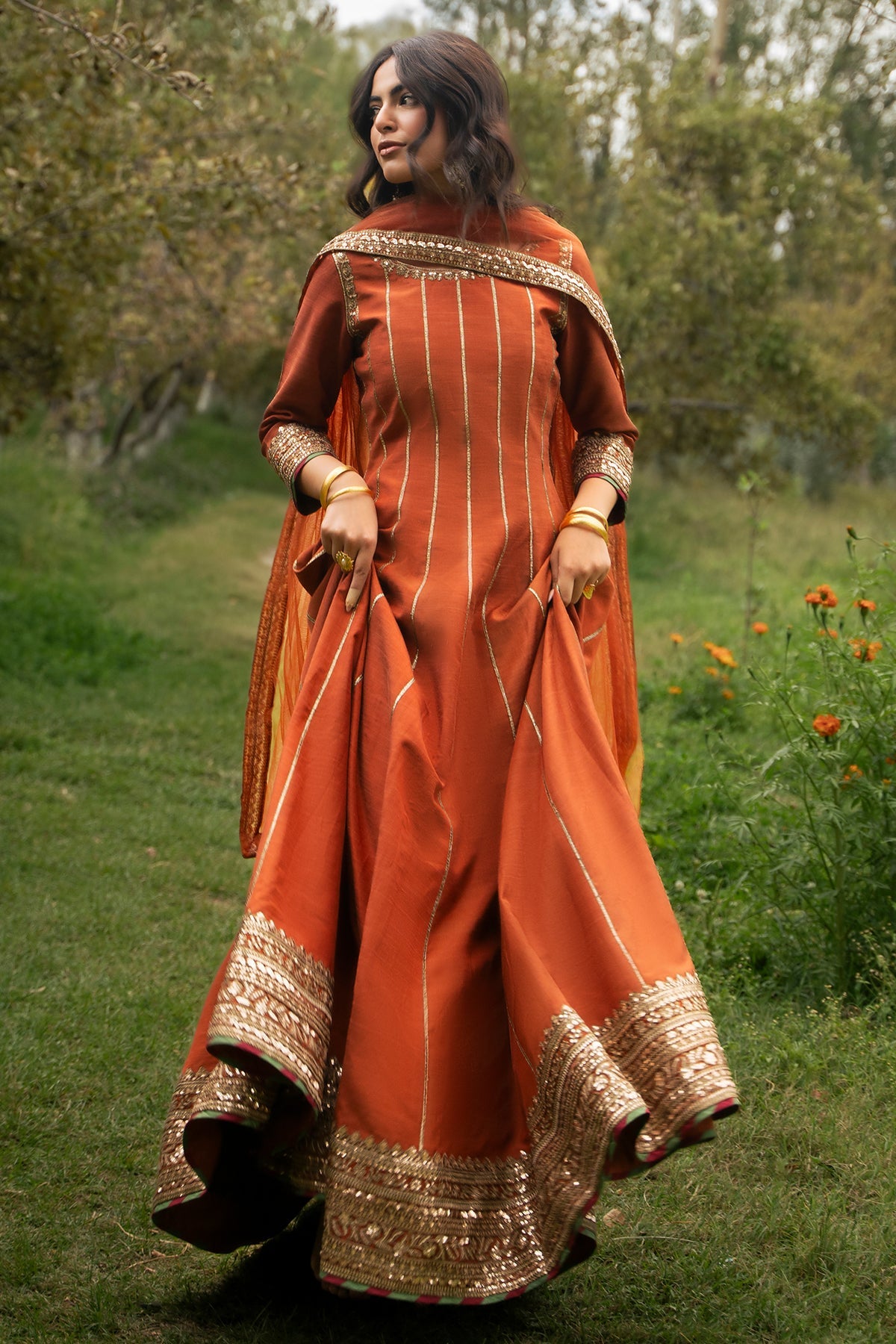 3-PC Stitched Embroidered Raw Silk CMA-6-476