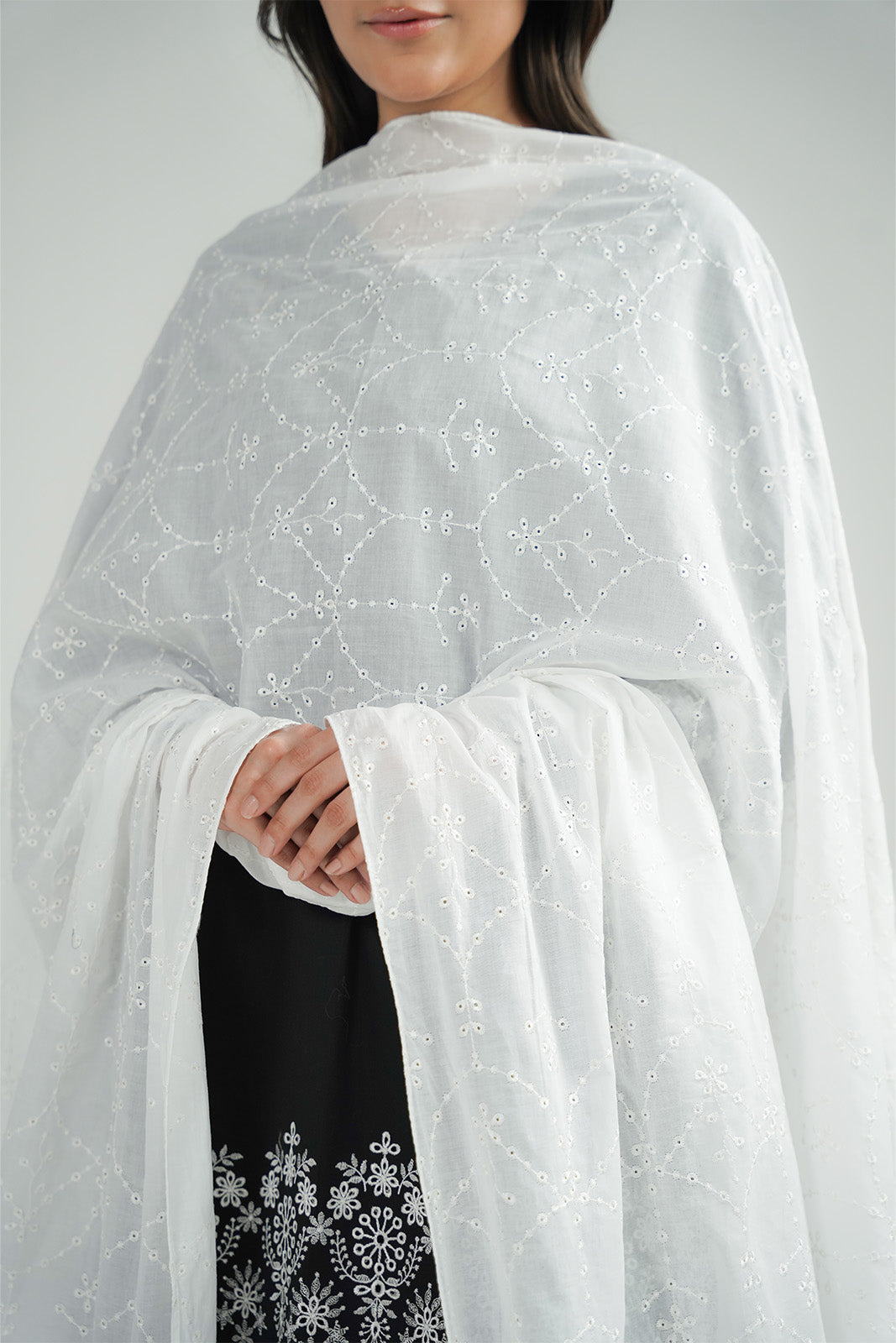 1 Piece Lawn Embroidered Shawl (CH0062)