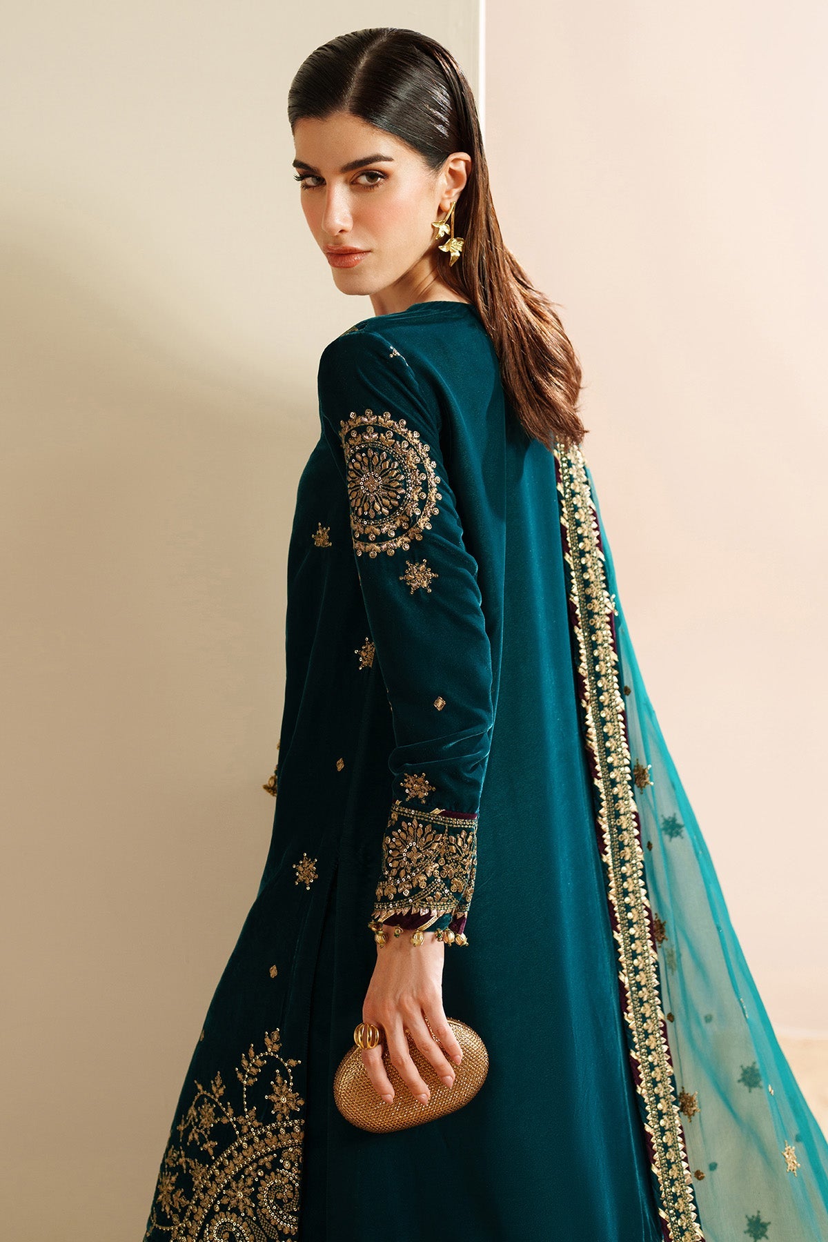 Embroidered Velvet Formal VVF25-D08