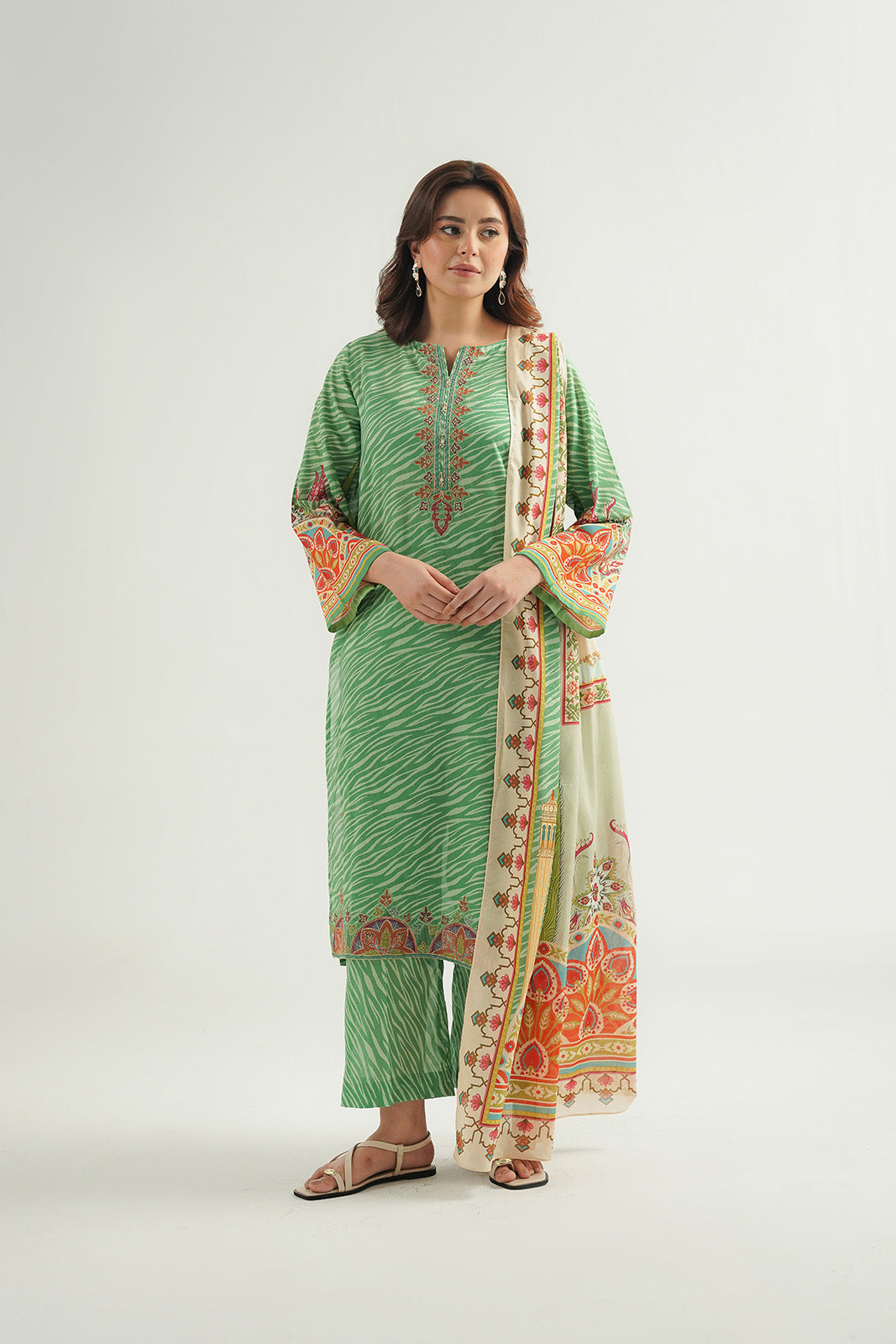 3 Piece Printed Lawn Printed Suit (CP0476)