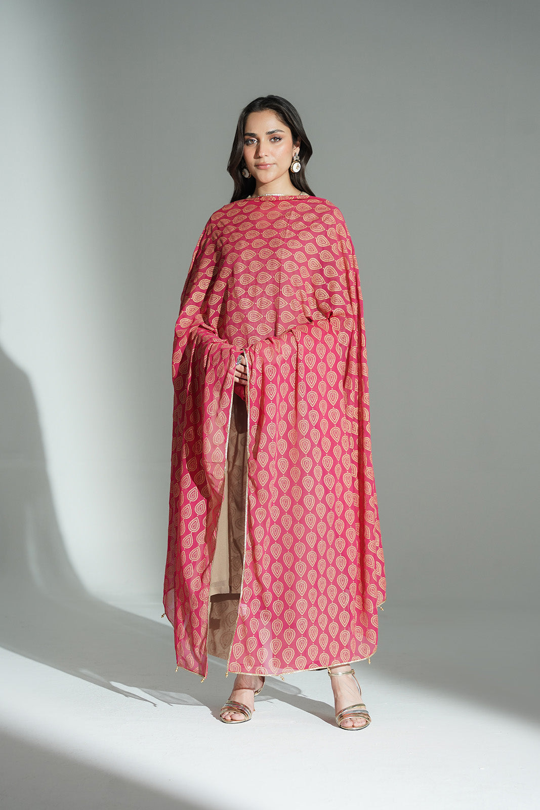 1 Piece Printed Chiffon Printed Stole (CO0030)