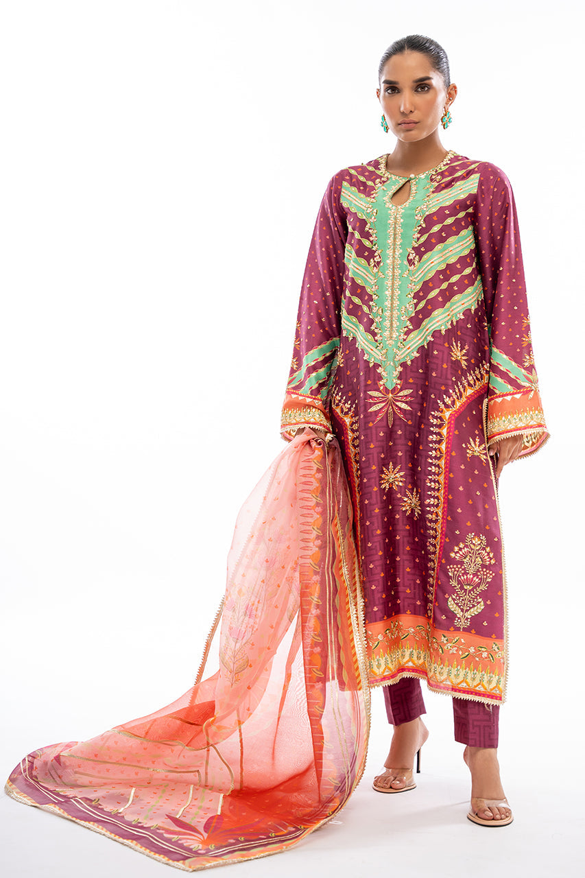 Nilla Kalidaar And Dupatta