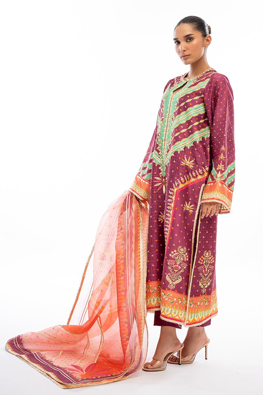 Nilla Kalidaar And Dupatta