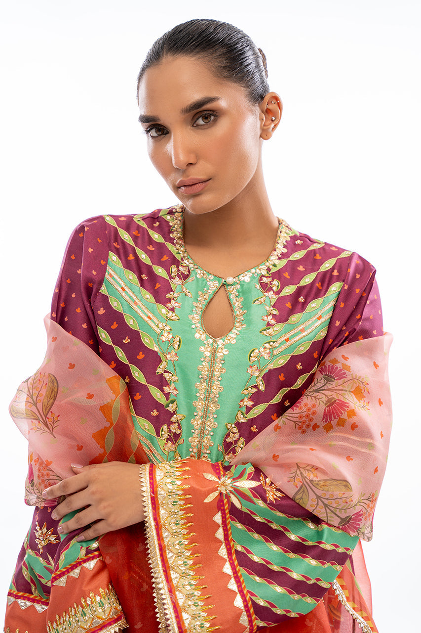 Nilla Kalidaar And Dupatta