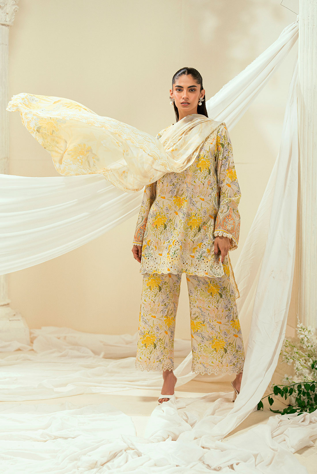 Ss25Dd-2548 Yellow Dupatta