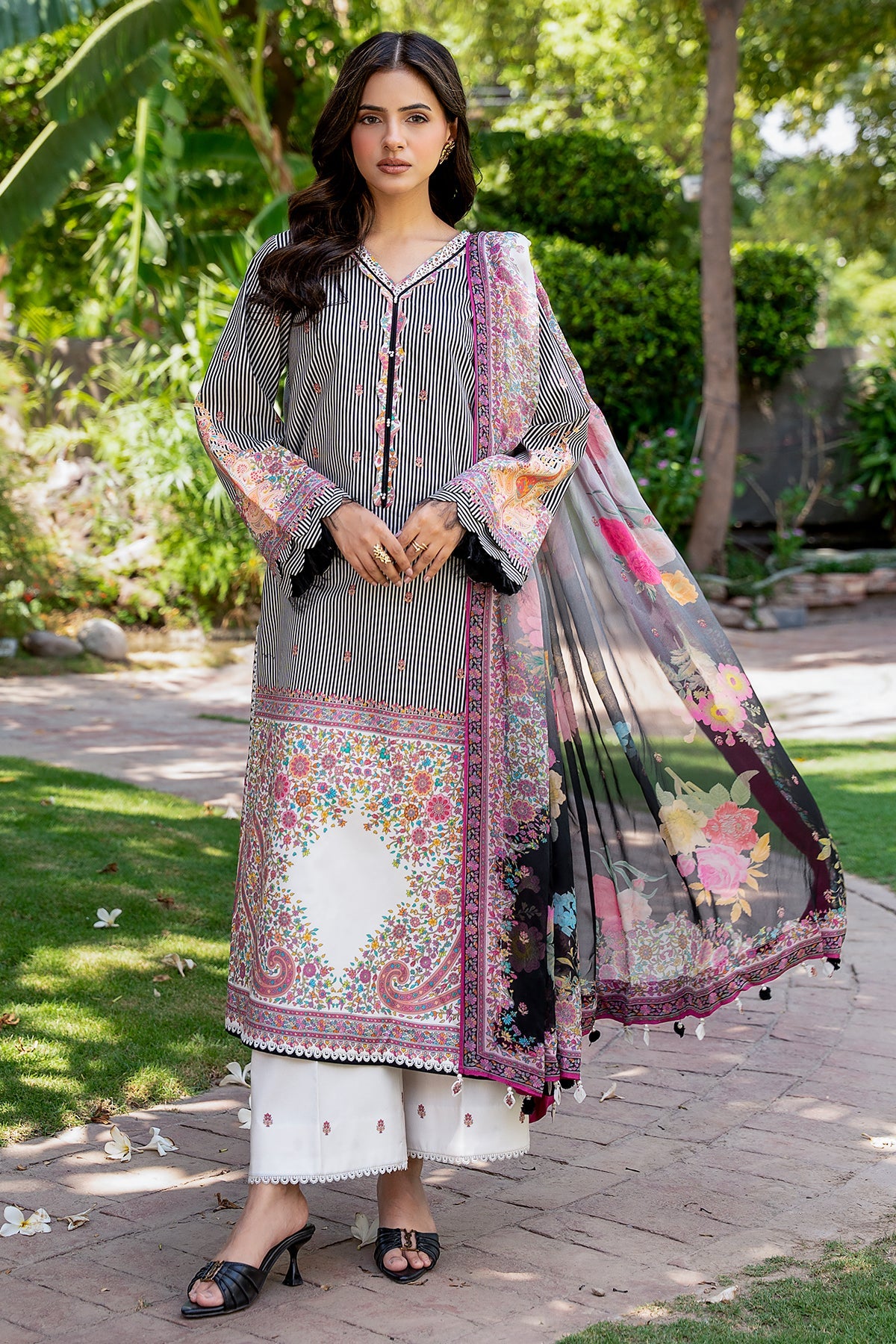 3-PC Unstitched Printed Lawn C-Print Vol 3 CP6-22