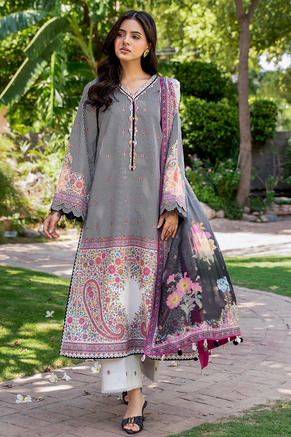 3-PC Unstitched Printed Lawn C-Print Vol 3 CP6-22