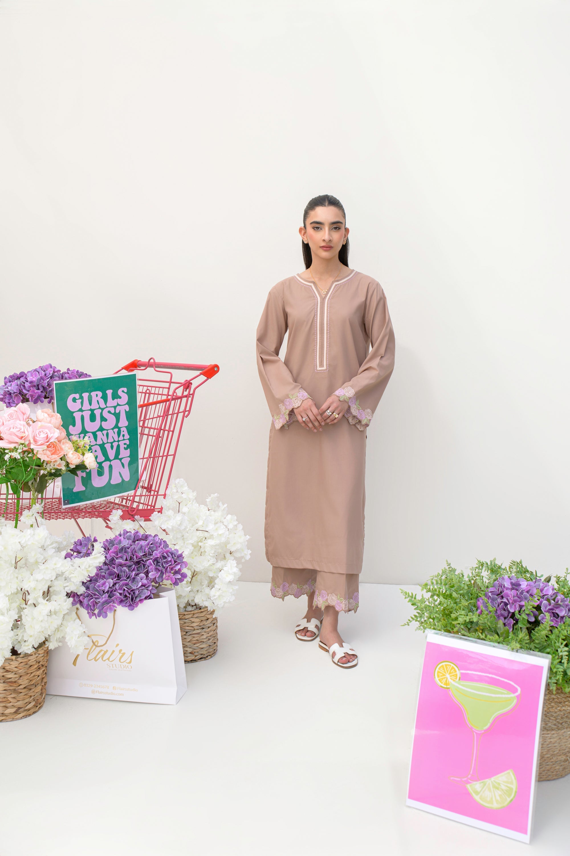 Embroidered Chiffon Dupatta
