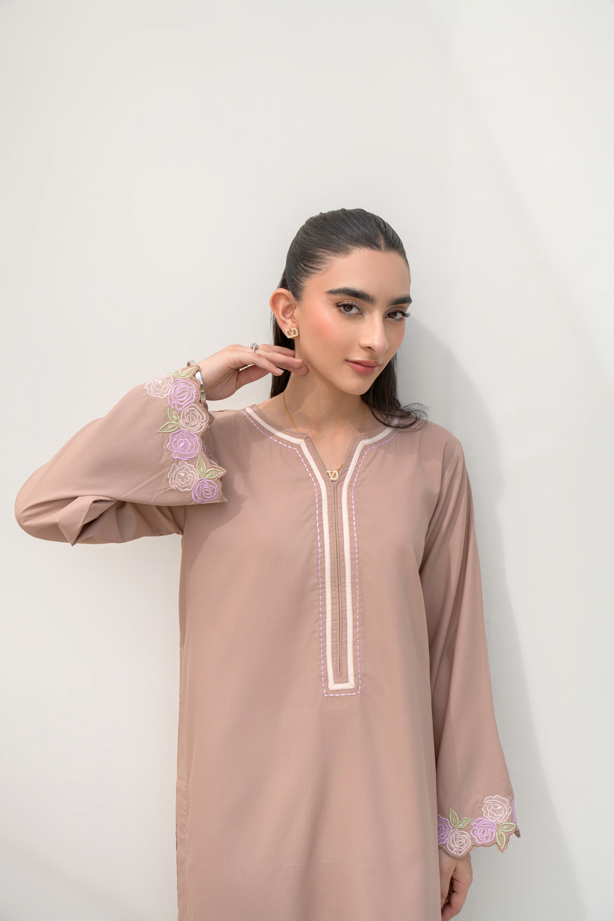 Embroidered Chiffon Dupatta