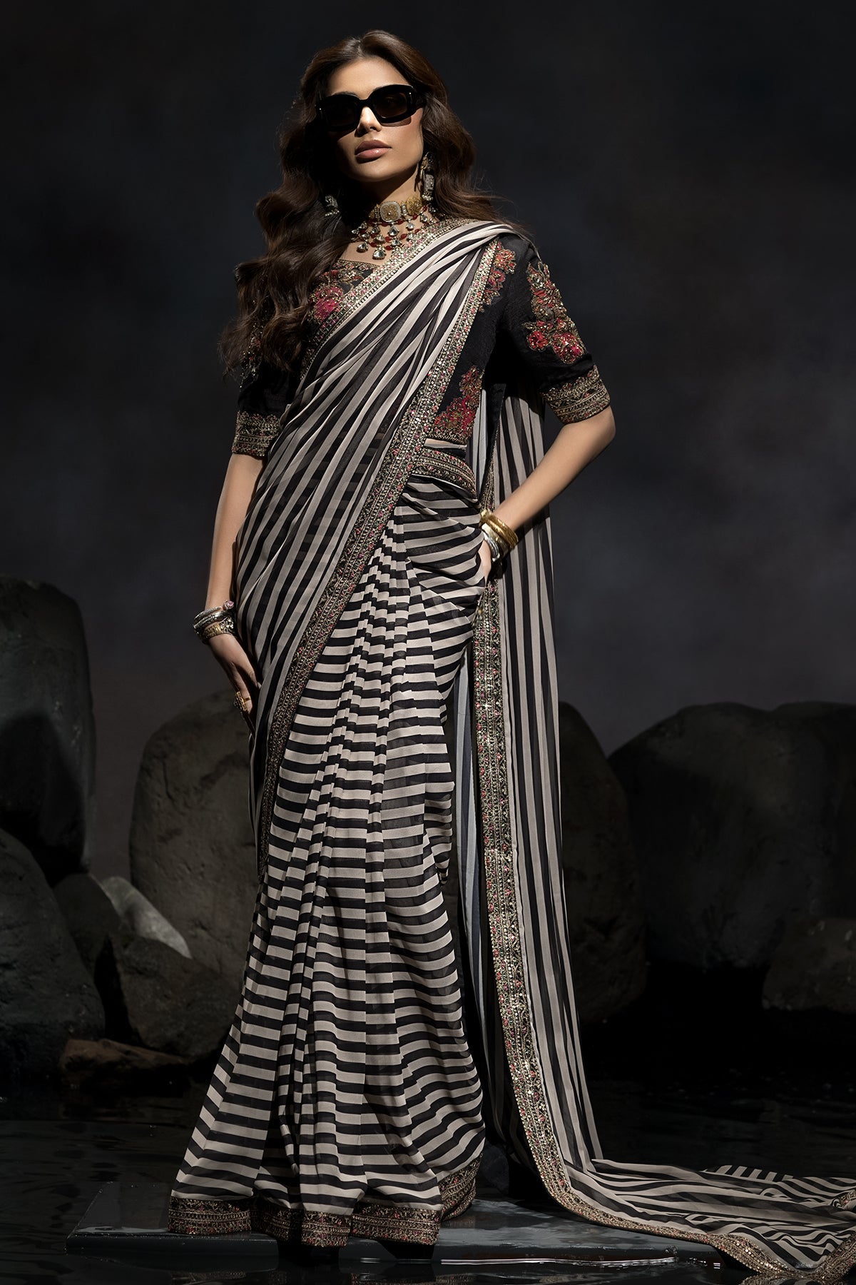 3-PC Unstitched Premium Saree Collection CSS6-01