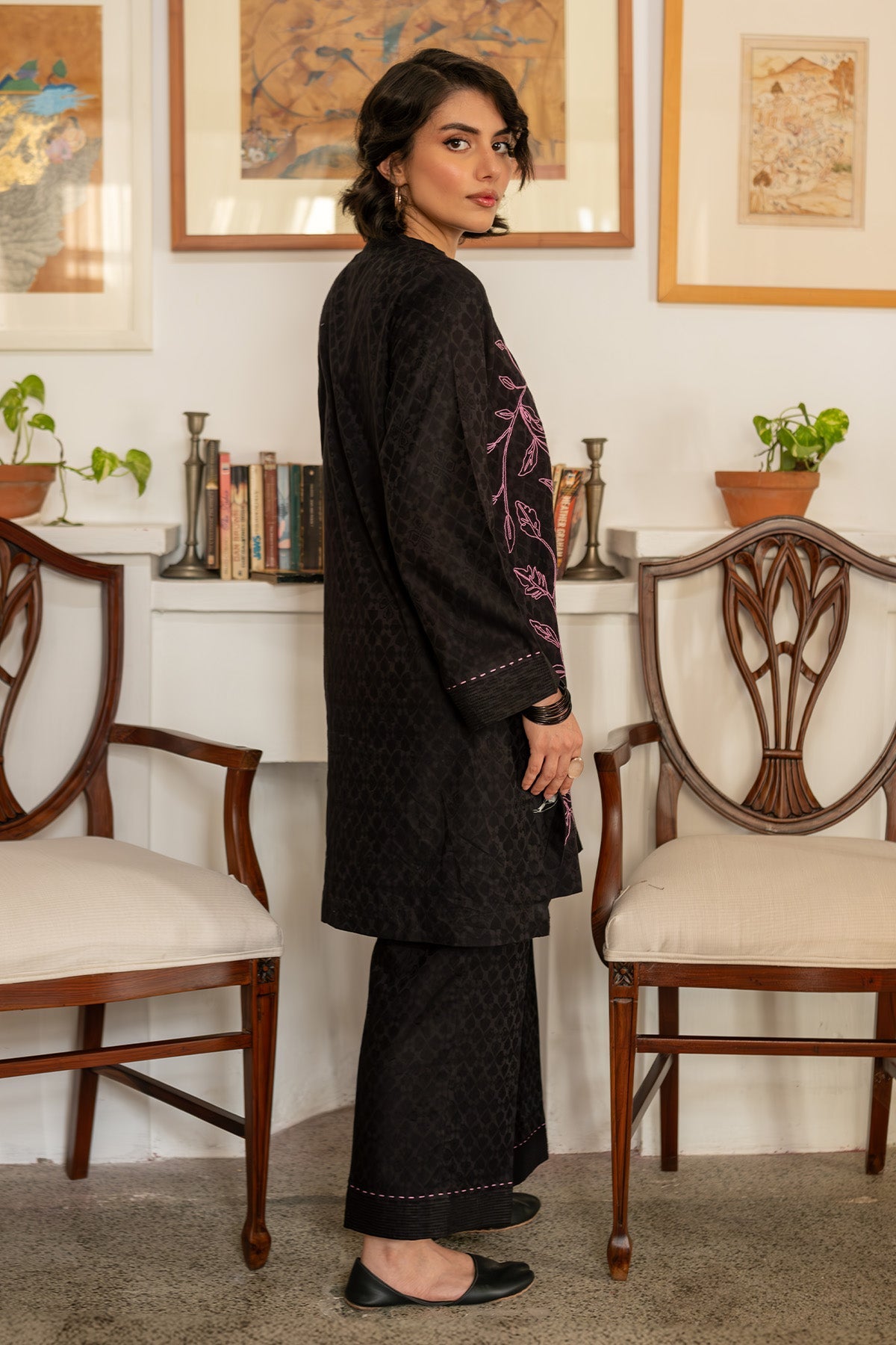 3 Piece Embroidered Suit