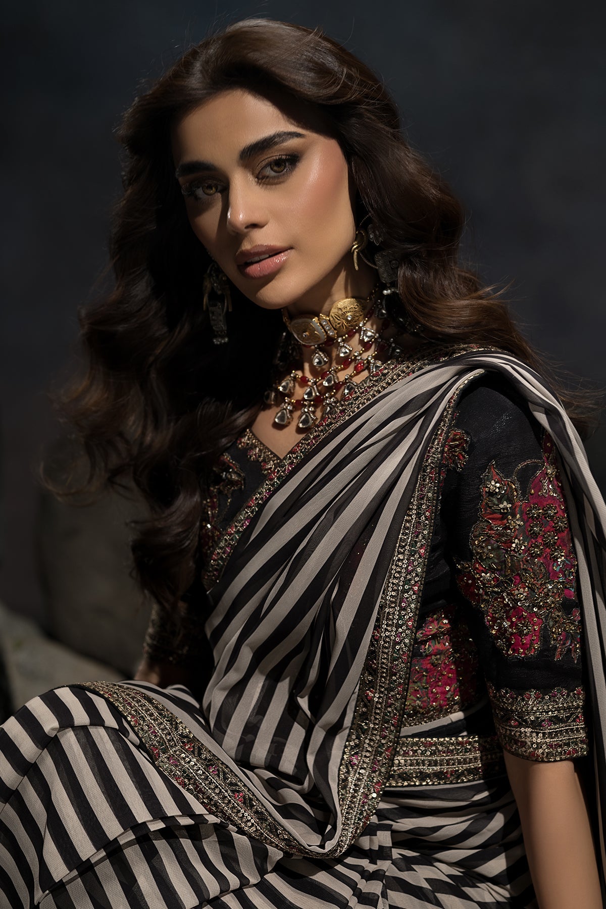 3-PC Unstitched Premium Saree Collection CSS6-01