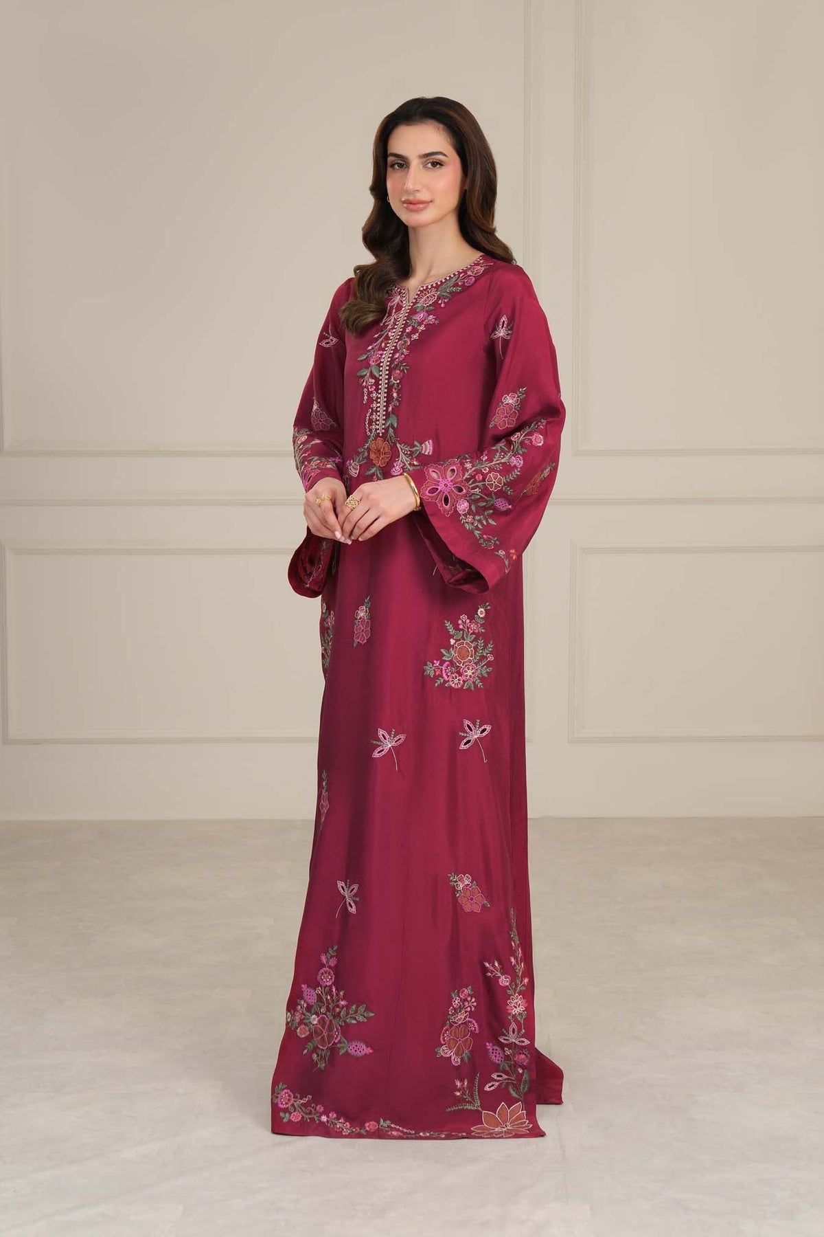 D4 - Garnet Red Kaftan