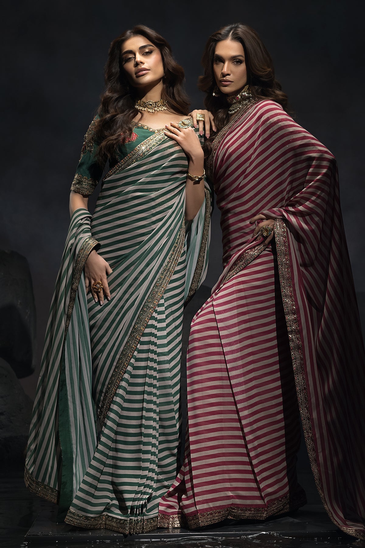 3-PC Unstitched Premium Saree Collection CSS6-05