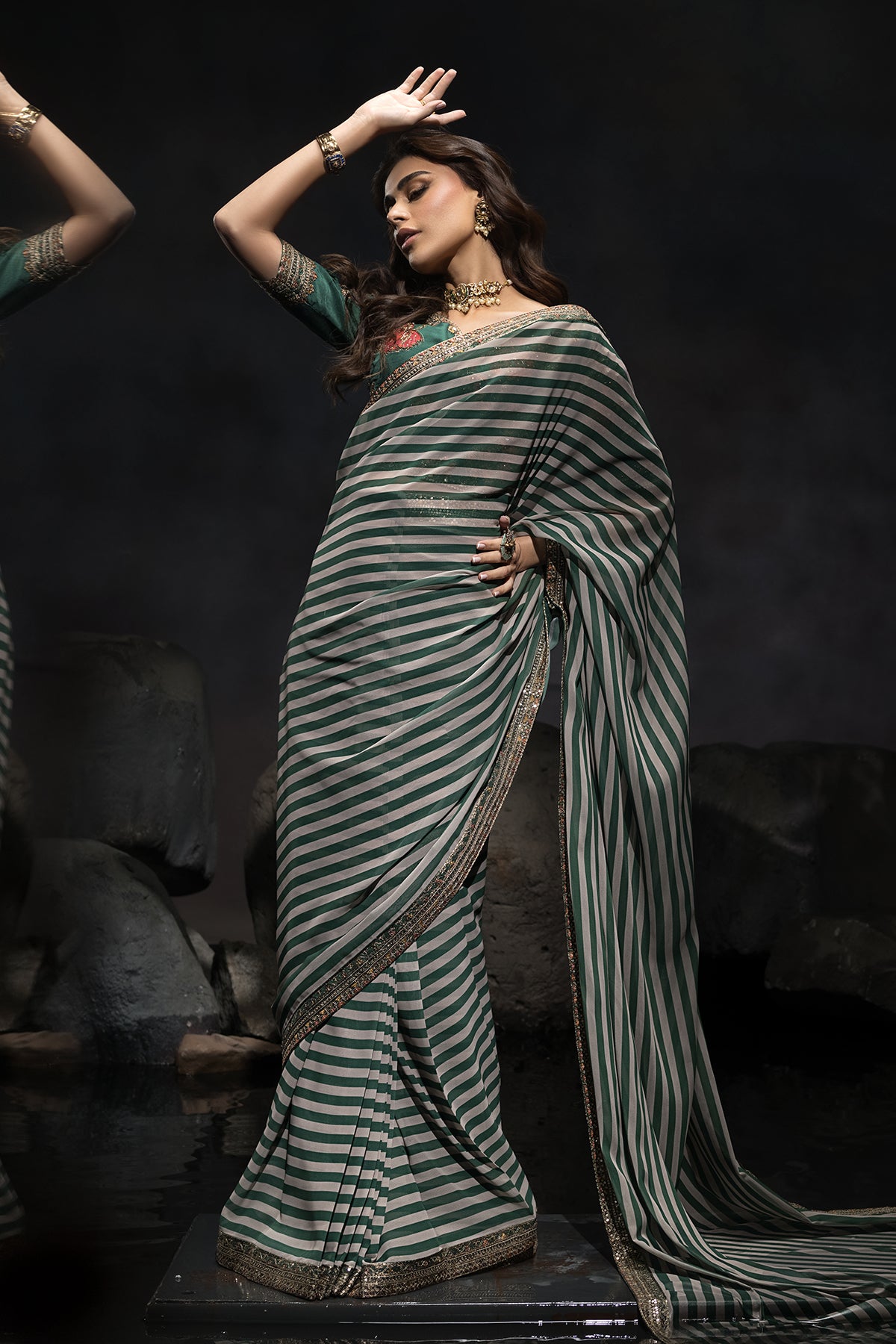 3-PC Unstitched Premium Saree Collection CSS6-04