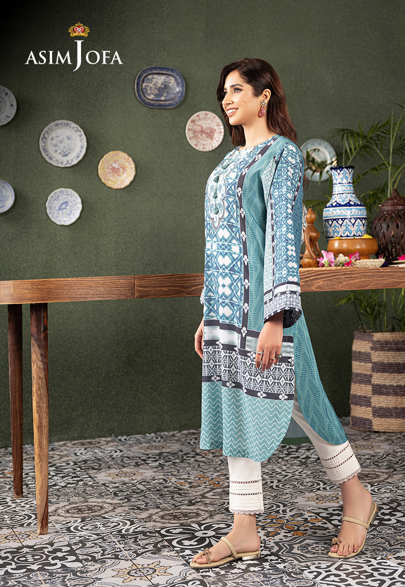 AJODD-03 PRINTED LAWN SILK 1 PC