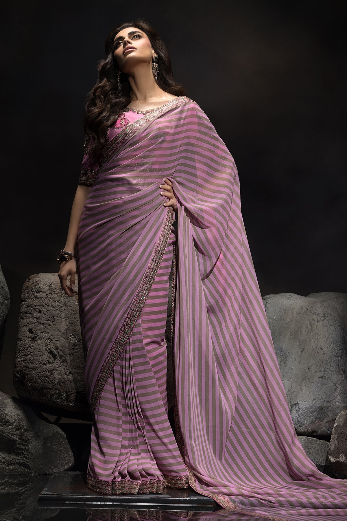 3-PC Unstitched Premium Saree Collection CSS6-03