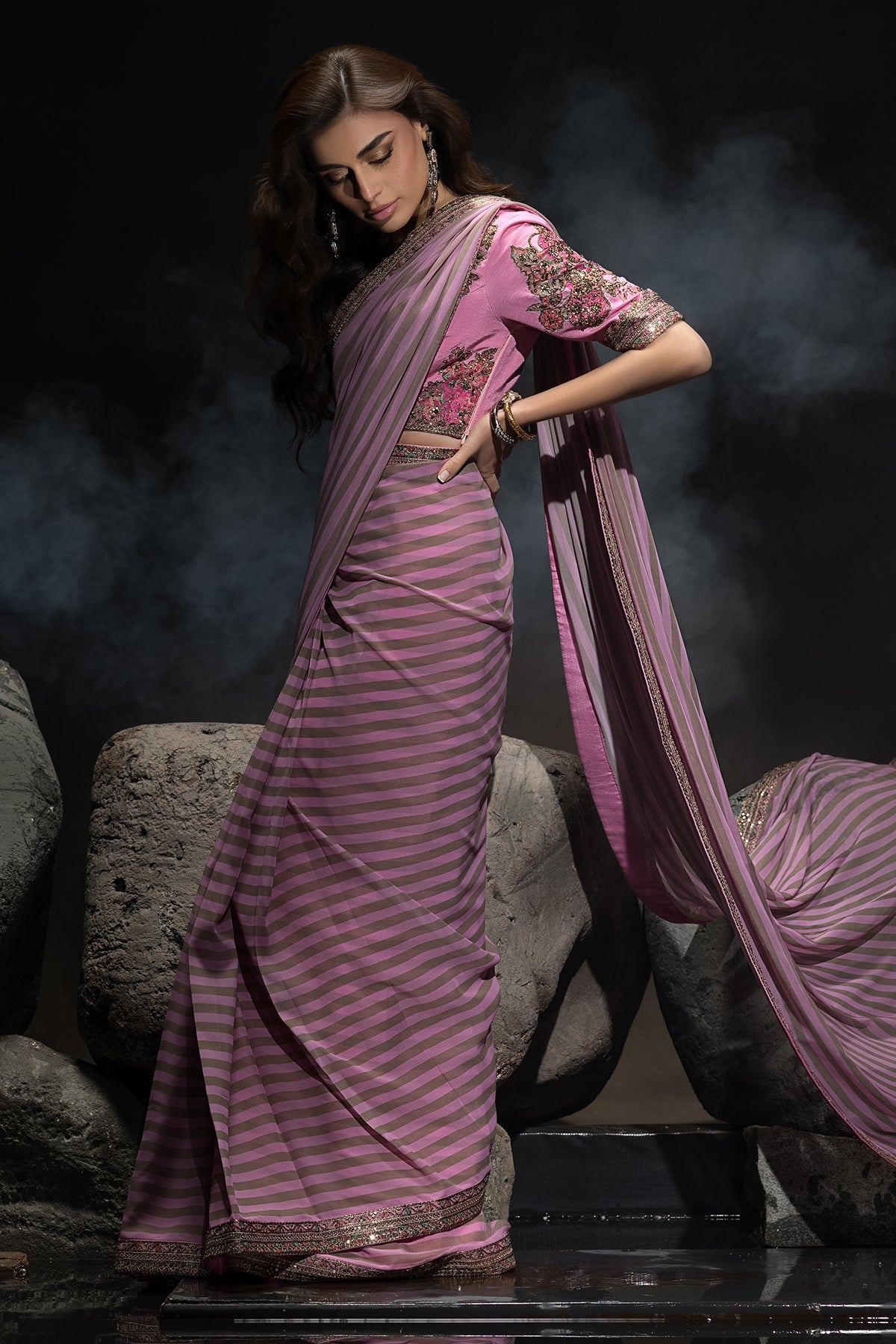 3-PC Unstitched Premium Saree Collection CSS6-03