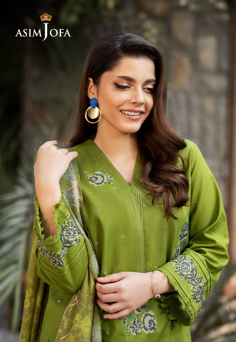 Ajso-100 Unstitched Dupatta 1 Pc Dupatta