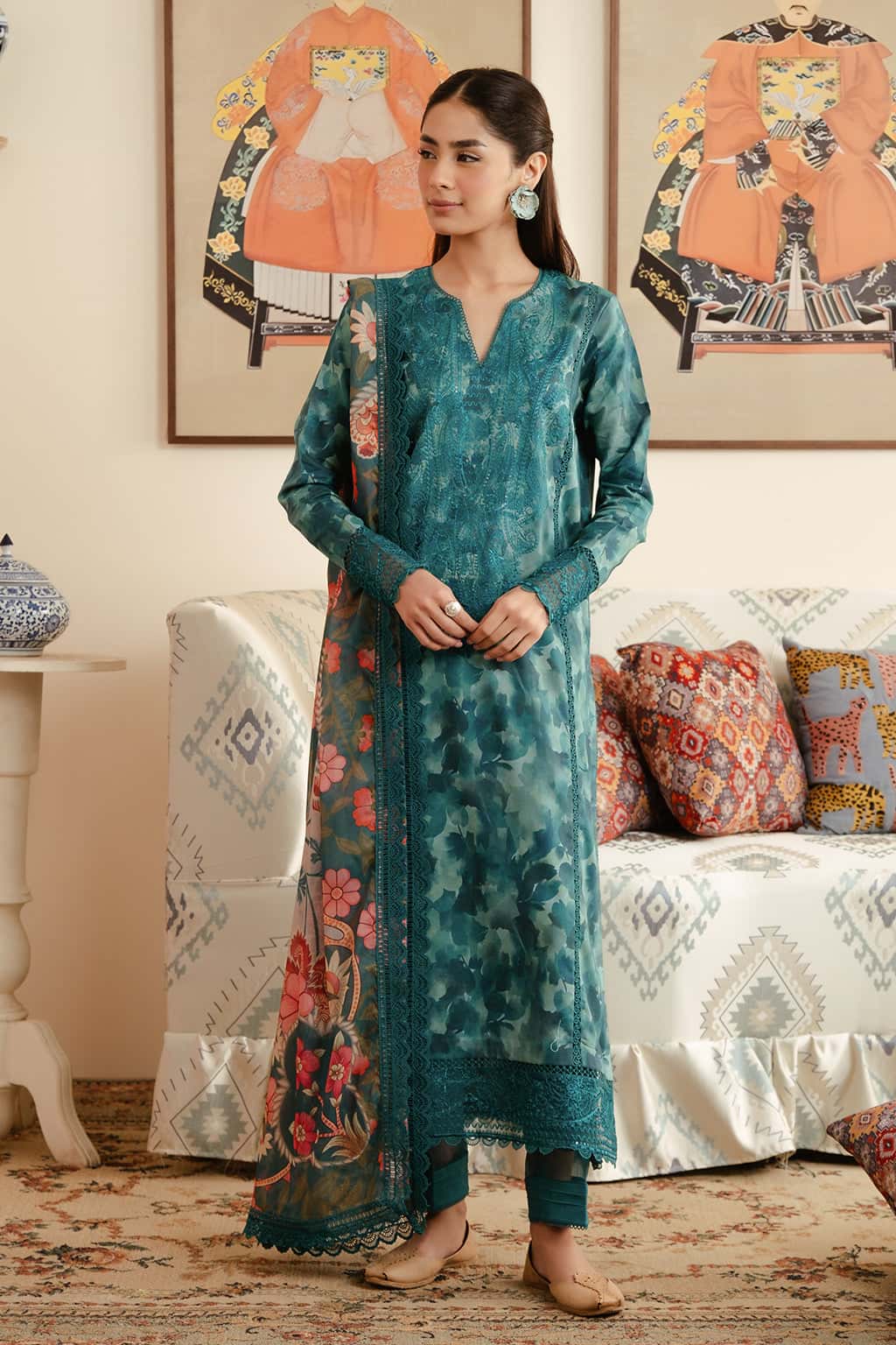 Maisuri Printed Dupatta (as Shown)