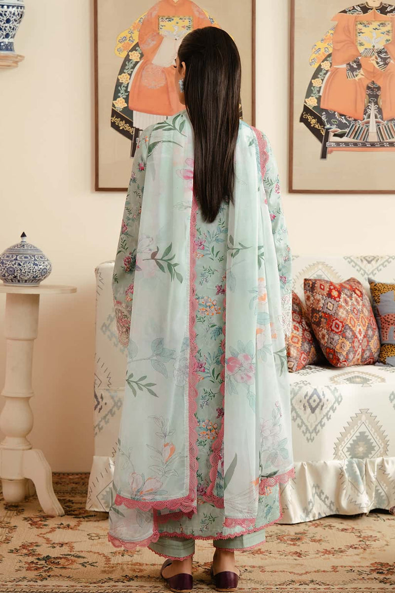 Plain Chiffon Dupatta with Trimmings