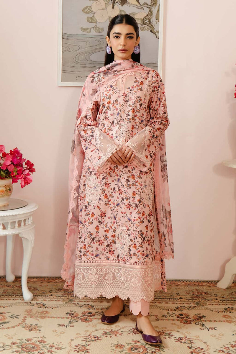 Embroidered Organza Dupatta (as Shown)